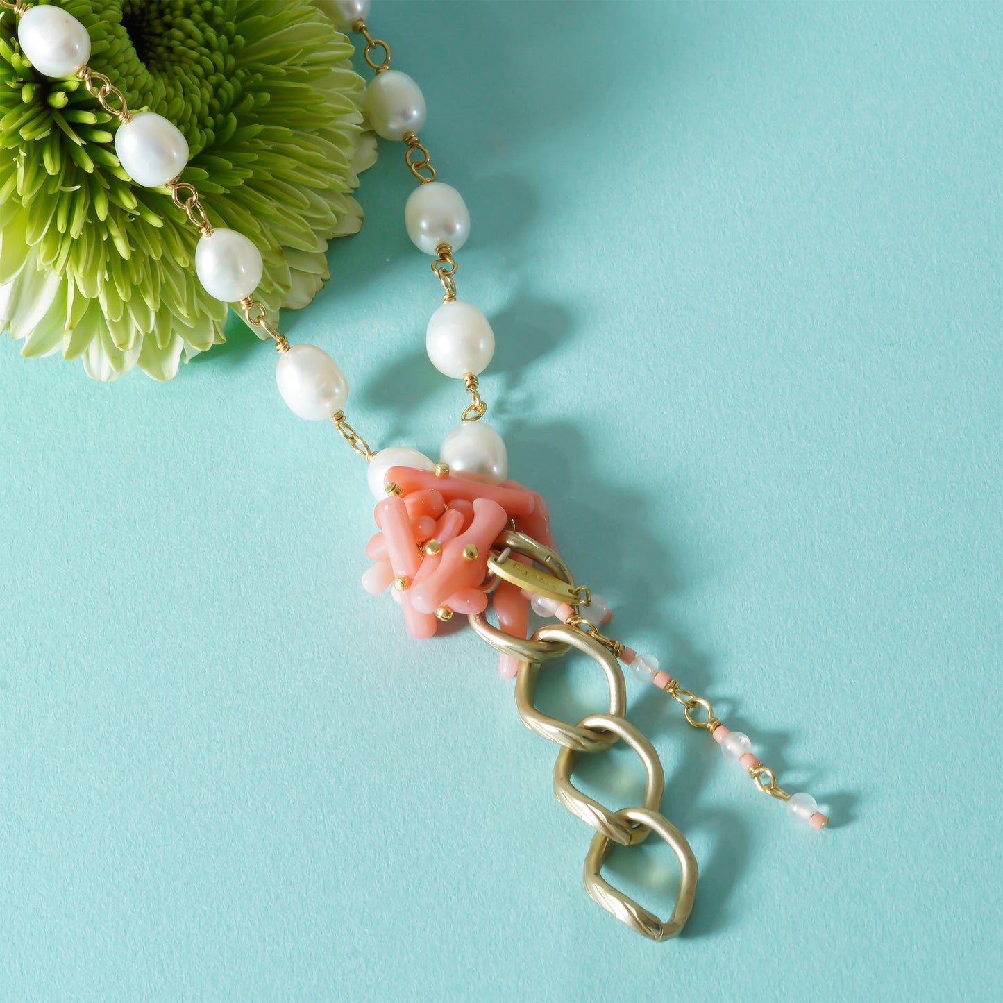 PEBBLY GARDEN PENDANT NECKLACE