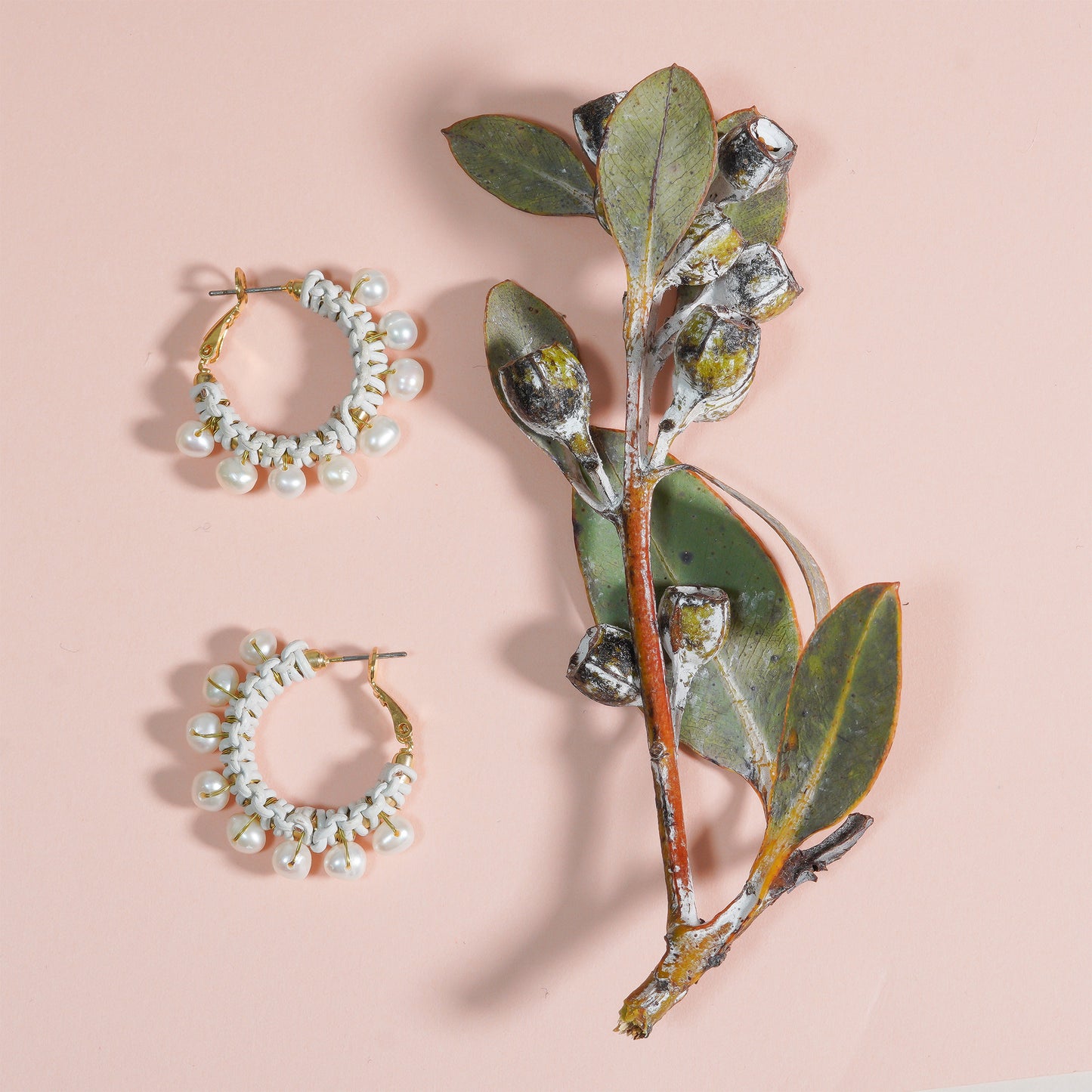 CANDY PEARL CHUNKY HOOP PIERCE