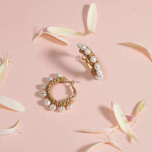 CANDY PEARL CHUNKY HOOP PIERCE