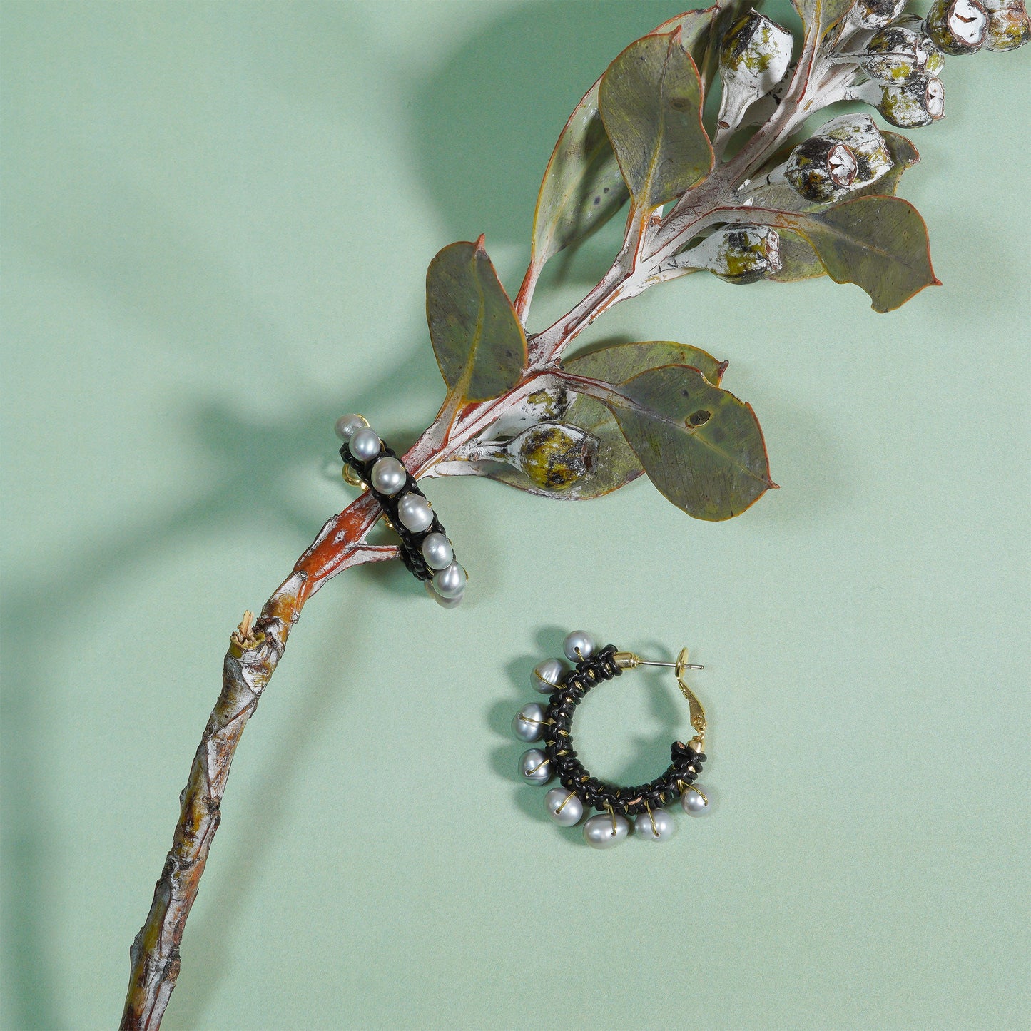 CANDY PEARL CHUNKY HOOP PIERCE