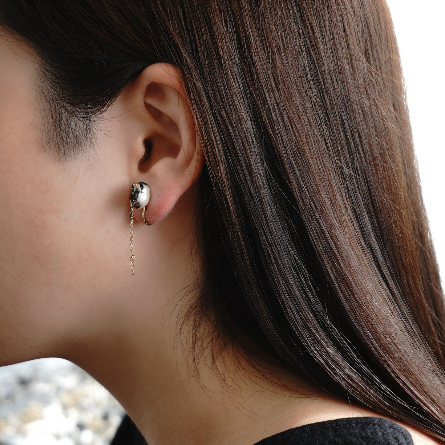 en【一華】 MIDDLECHAIN PIERCE / EARRING