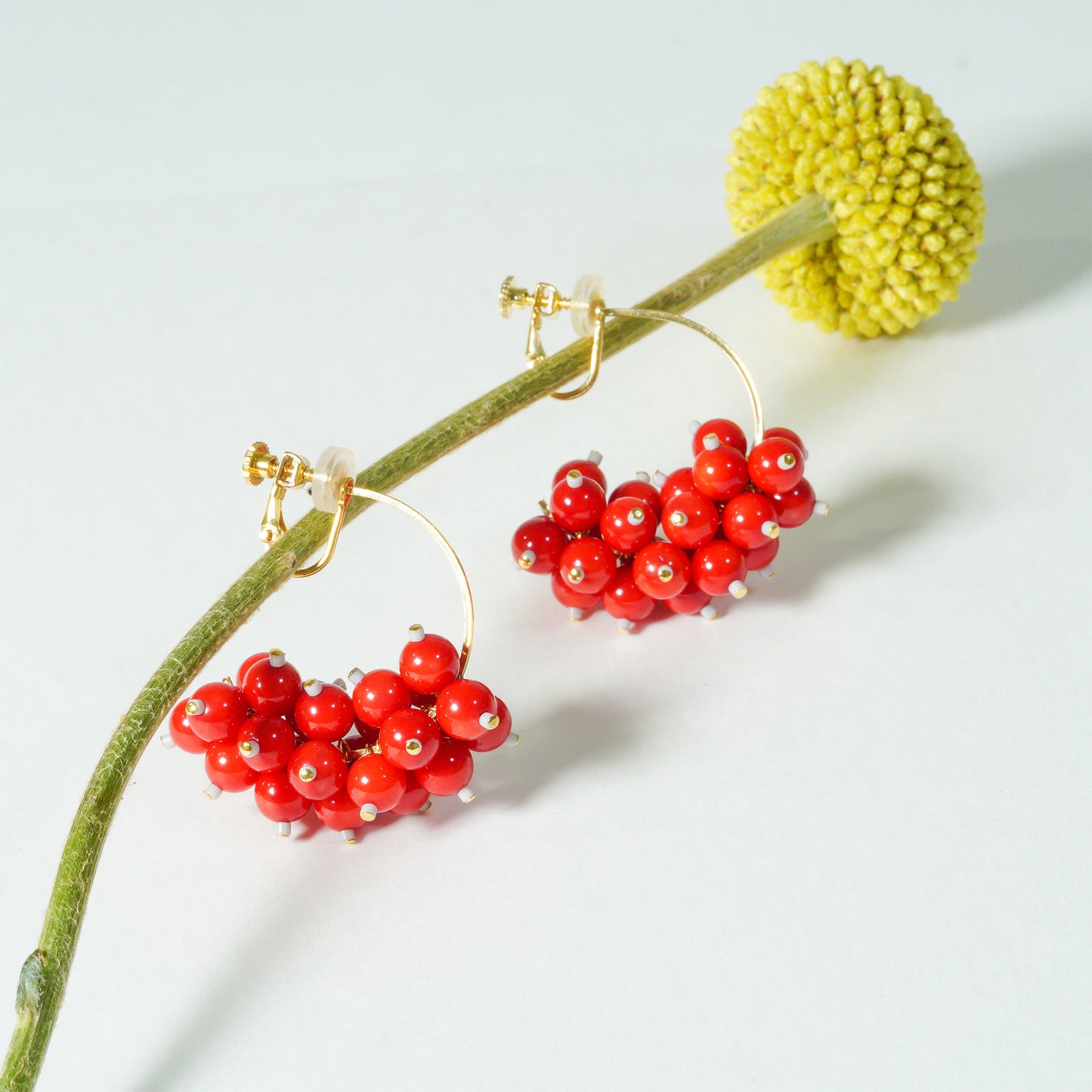 PEBBLY GARDEN HOOP EARRING