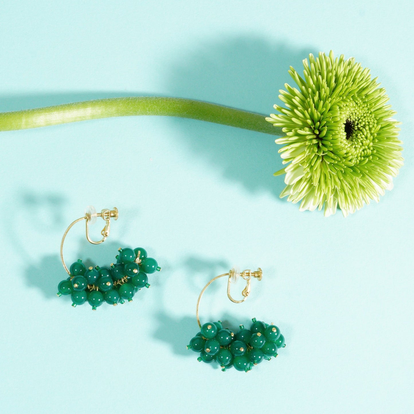 PEBBLY GARDEN HOOP EARRING
