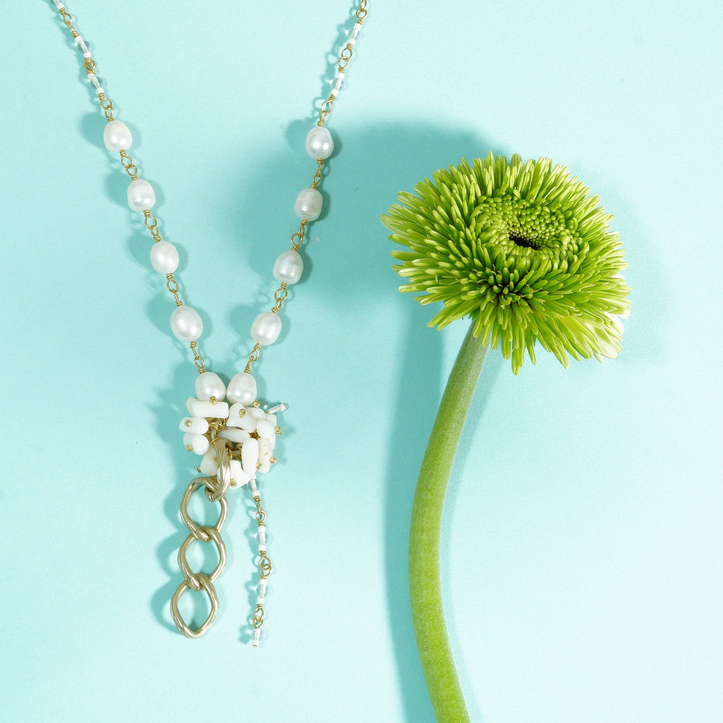 PEBBLY GARDEN PENDANT NECKLACE