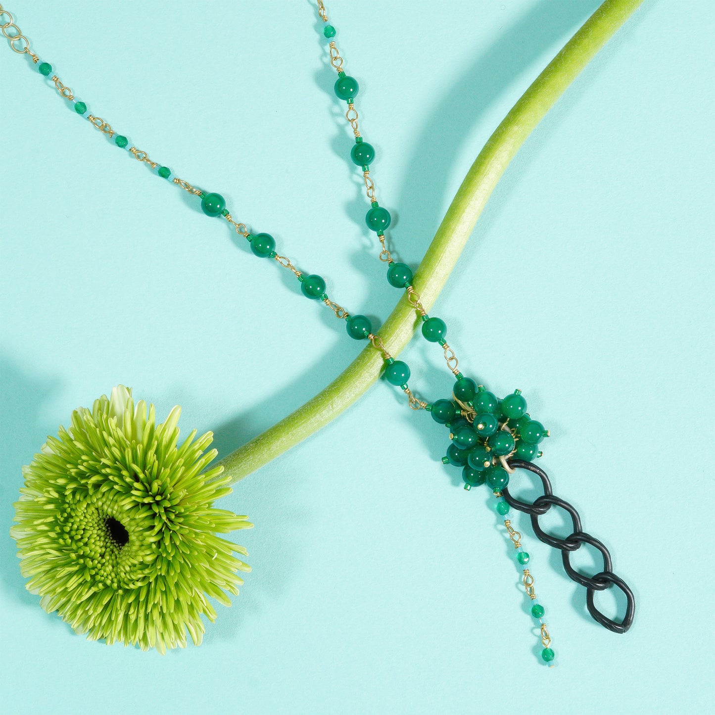 PEBBLY GARDEN PENDANT NECKLACE