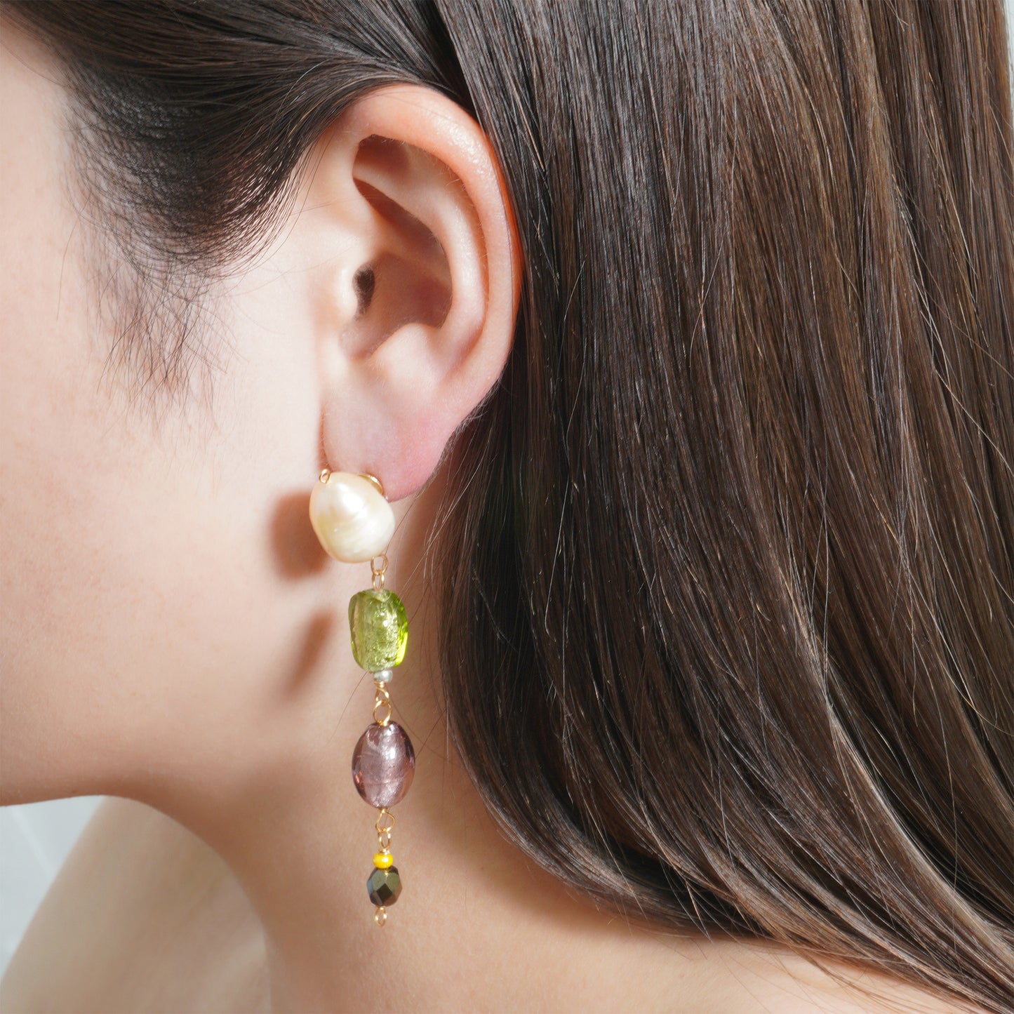NOSTALGIA GLASS LONG PIERCE