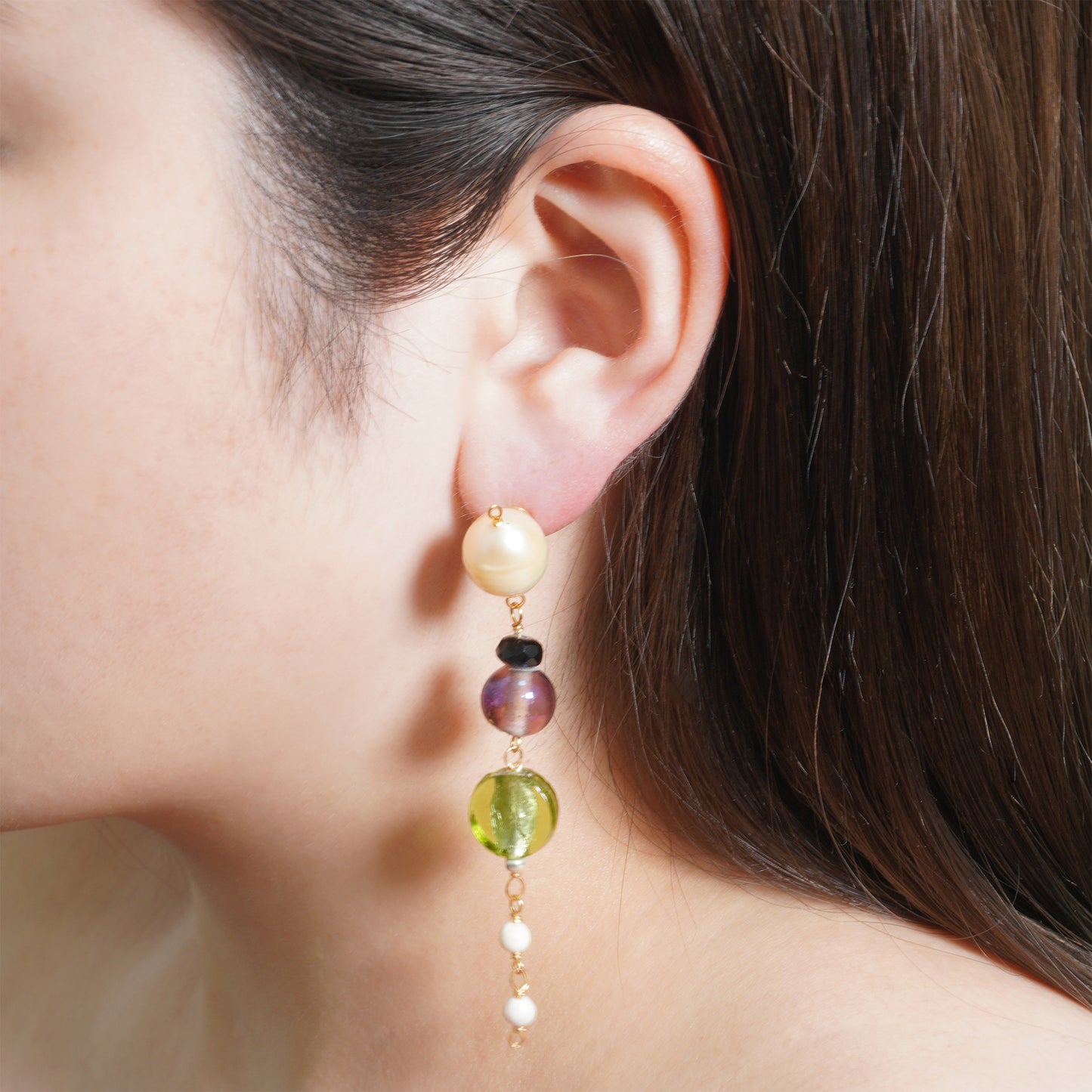 NOSTALGIA GLASS LONG PIERCE