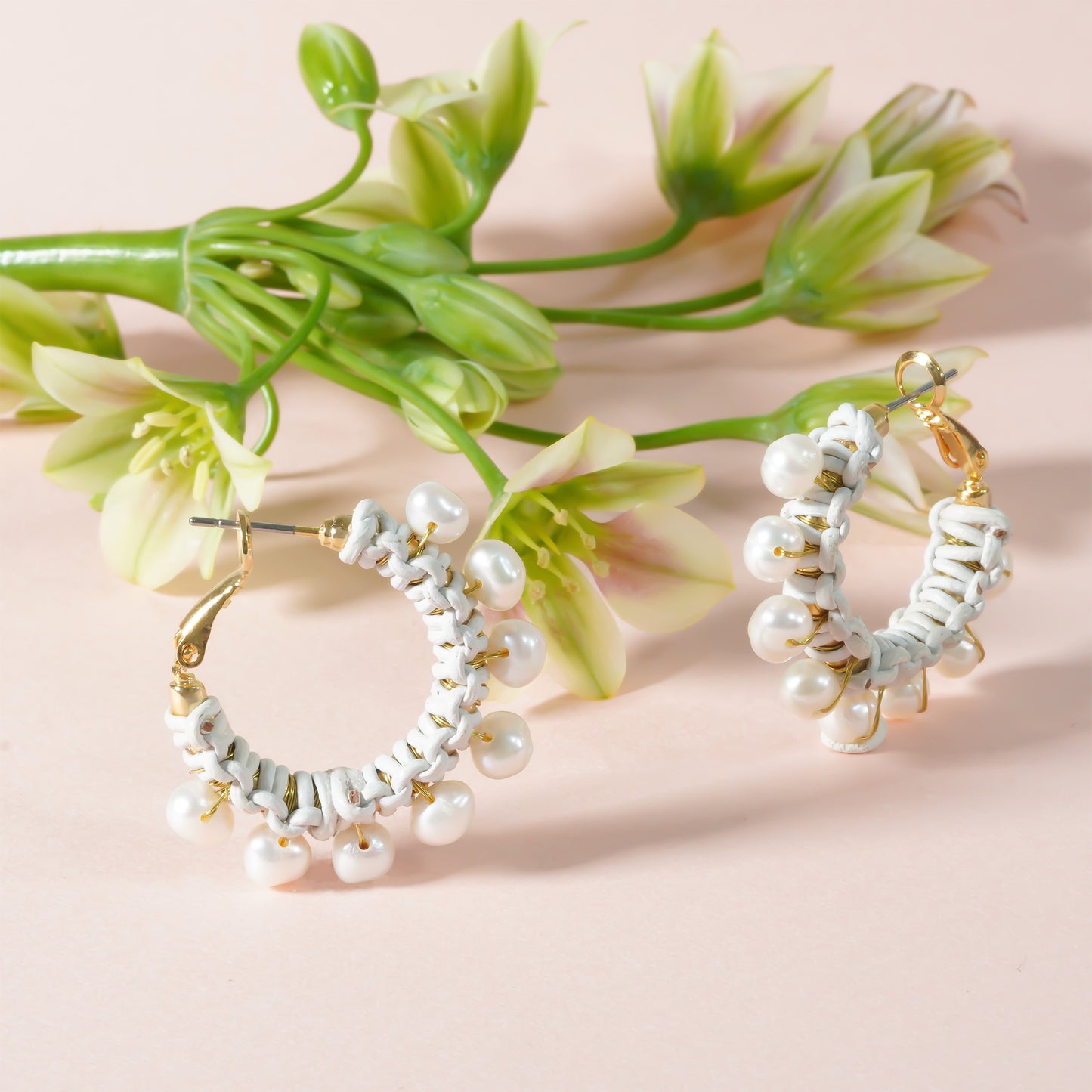 CANDY PEARL CHUNKY HOOP PIERCE