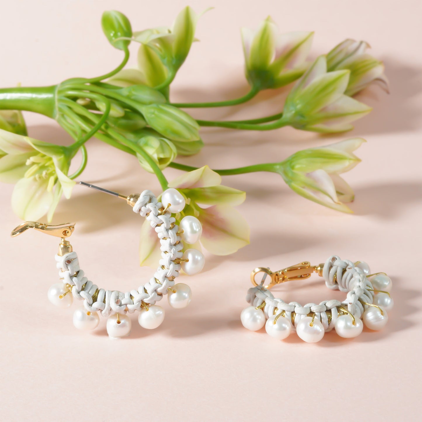 CANDY PEARL CHUNKY HOOP PIERCE