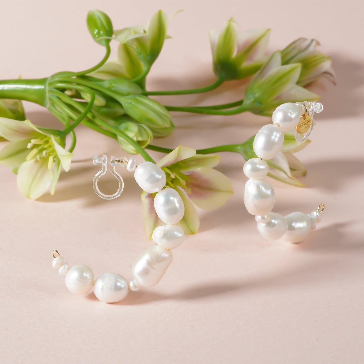 CANDY PEARL HOOP EARRING_S