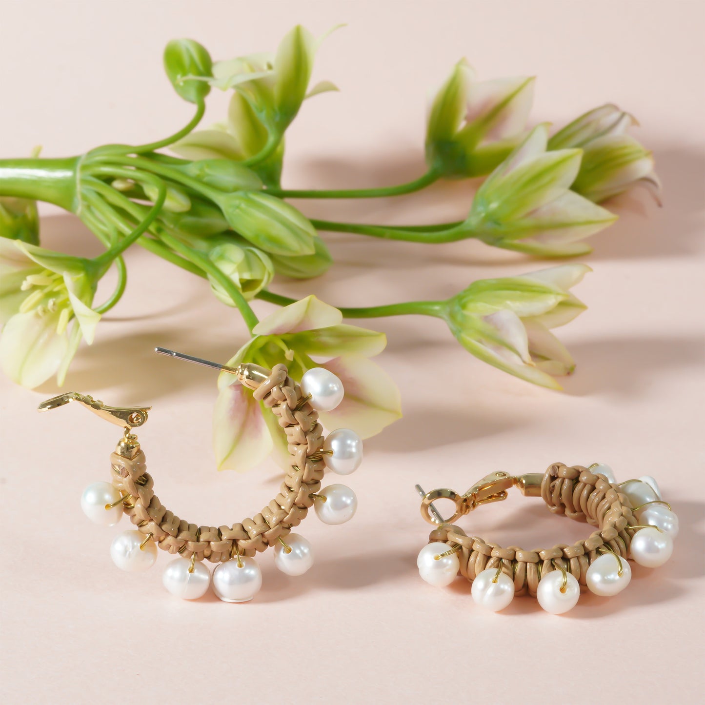 CANDY PEARL CHUNKY HOOP PIERCE