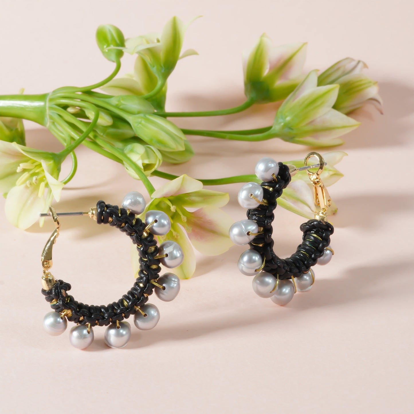 CANDY PEARL CHUNKY HOOP PIERCE