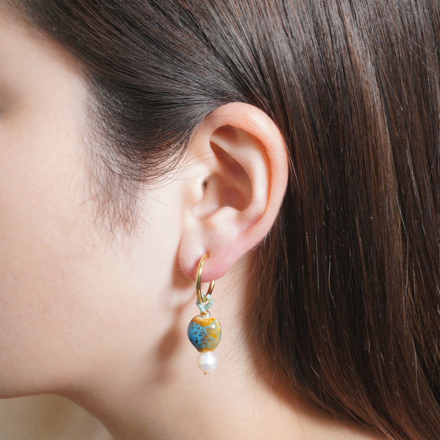 NOSTALGIA 2WAY HOOP EARRING