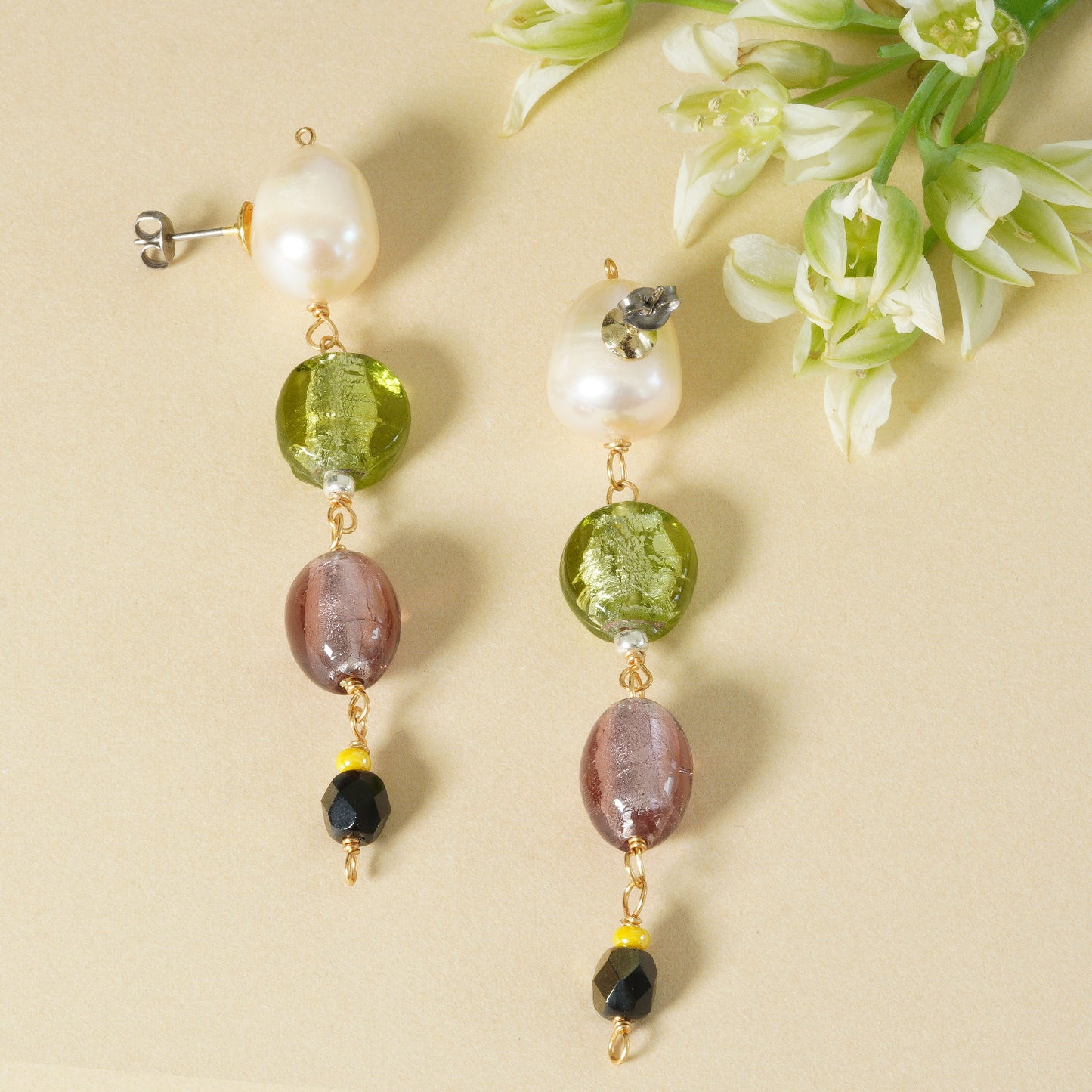 NOSTALGIA GLASS LONG PIERCE