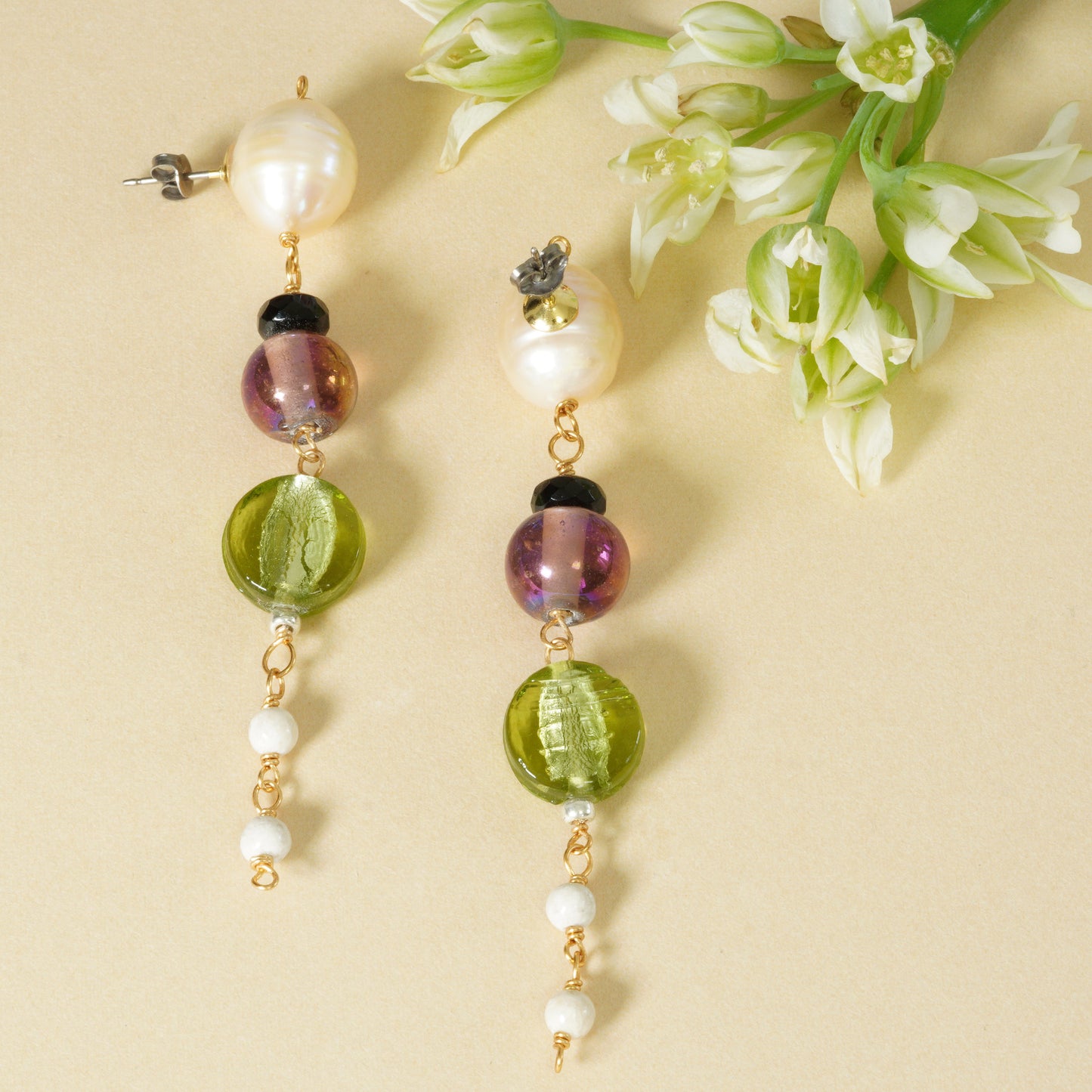 NOSTALGIA GLASS LONG PIERCE
