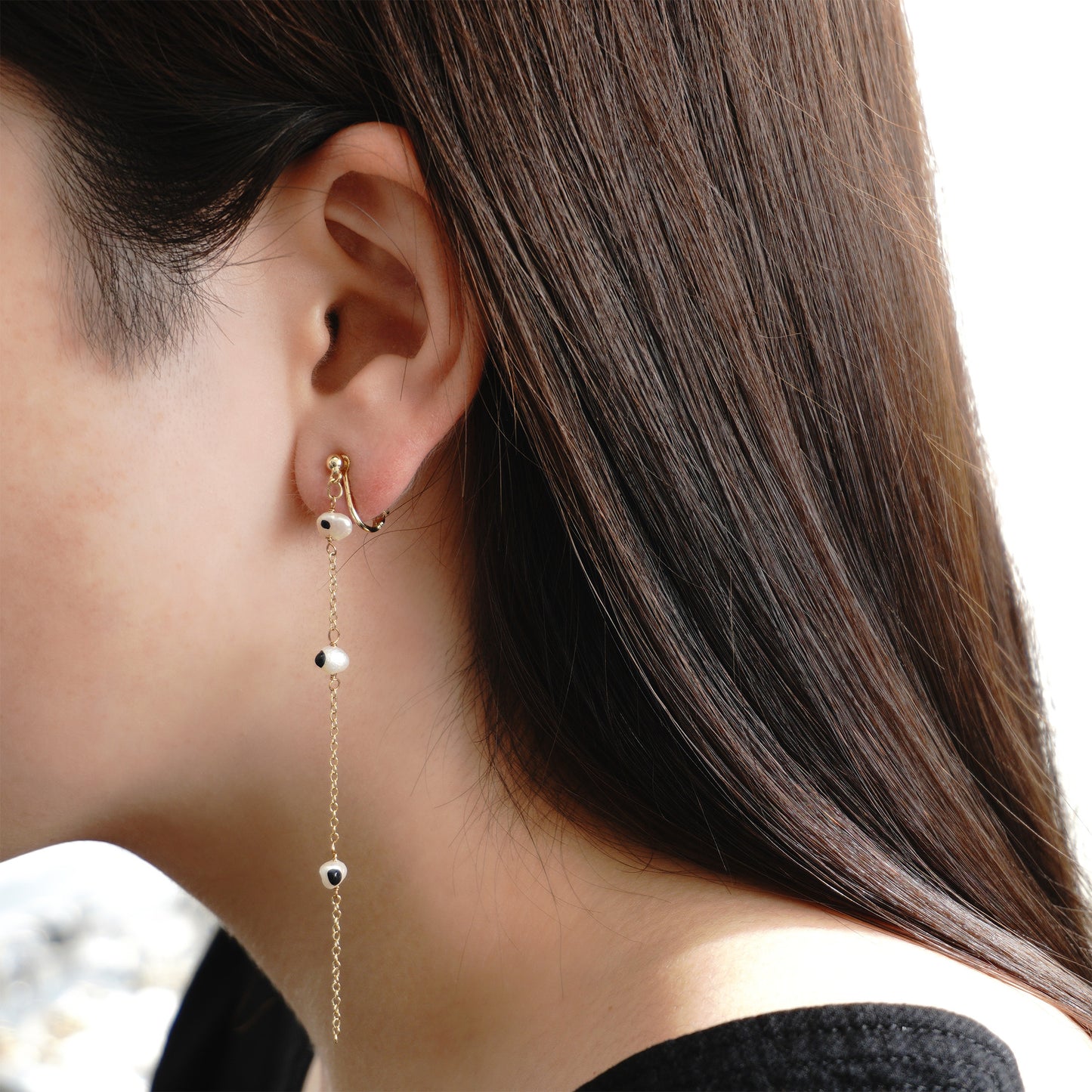 en 【DROP】STRAIT DROP PIERCE / EARRING