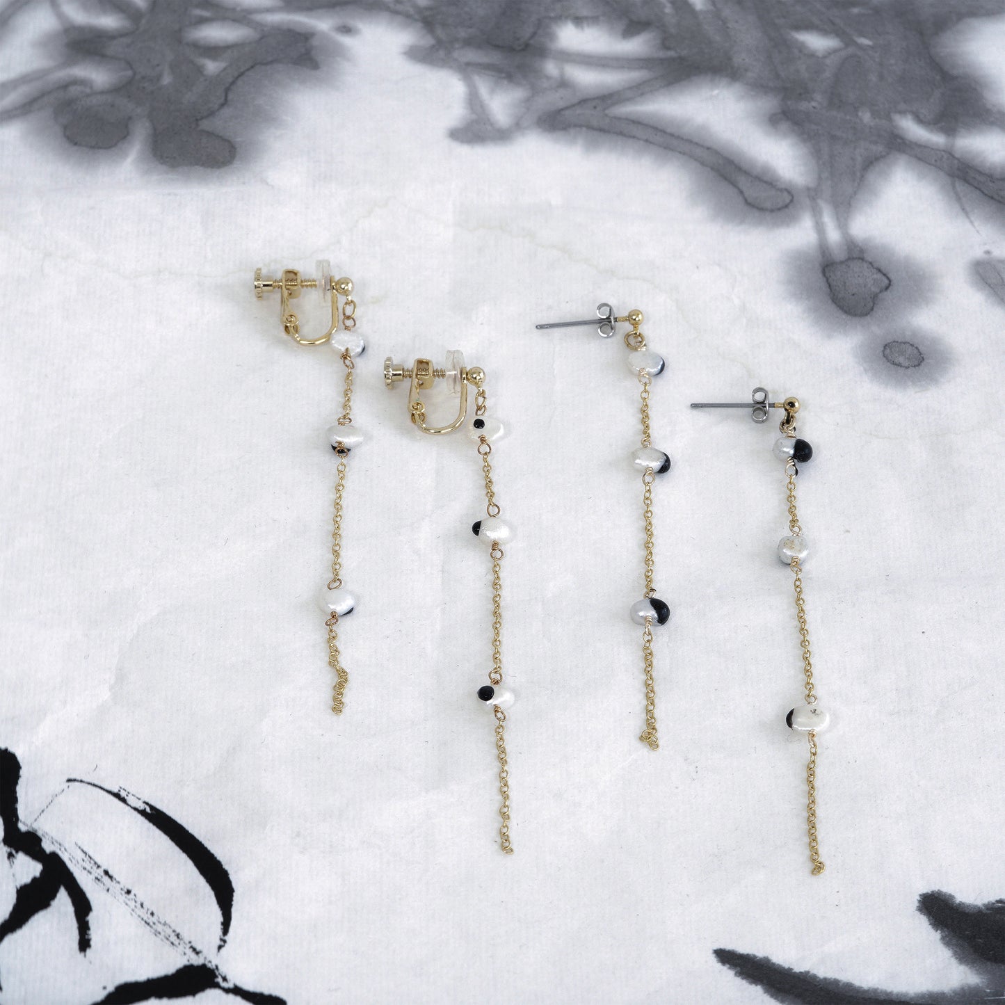 en 【DROP】STRAIT DROP PIERCE / EARRING