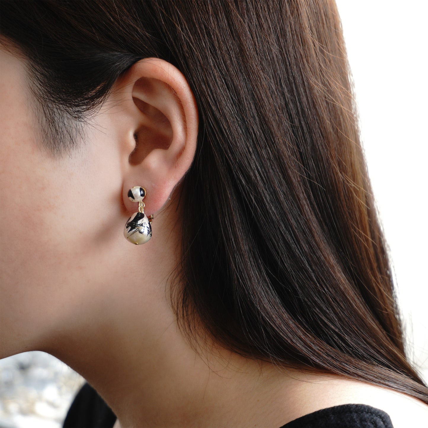en 言霊【花紅柳緑】 TEAR DROP PIERCE / EARRING