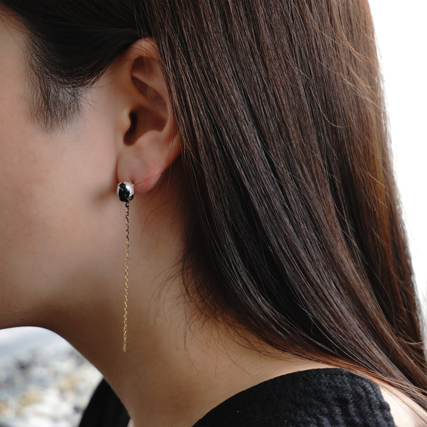 en【輝映】 UNDER CHAIN PIERCE / EARRING