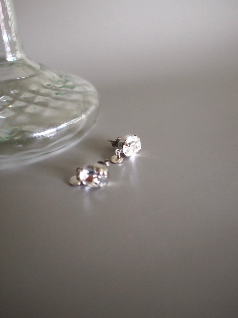 Daily Luxe_crystal_Gold/ Silver Crystalピアス・イヤリング