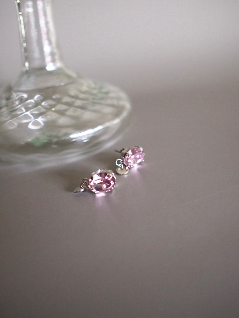 Daily Luxe_crystal_Gold/ Silver L.lavenderピアス・イヤリング