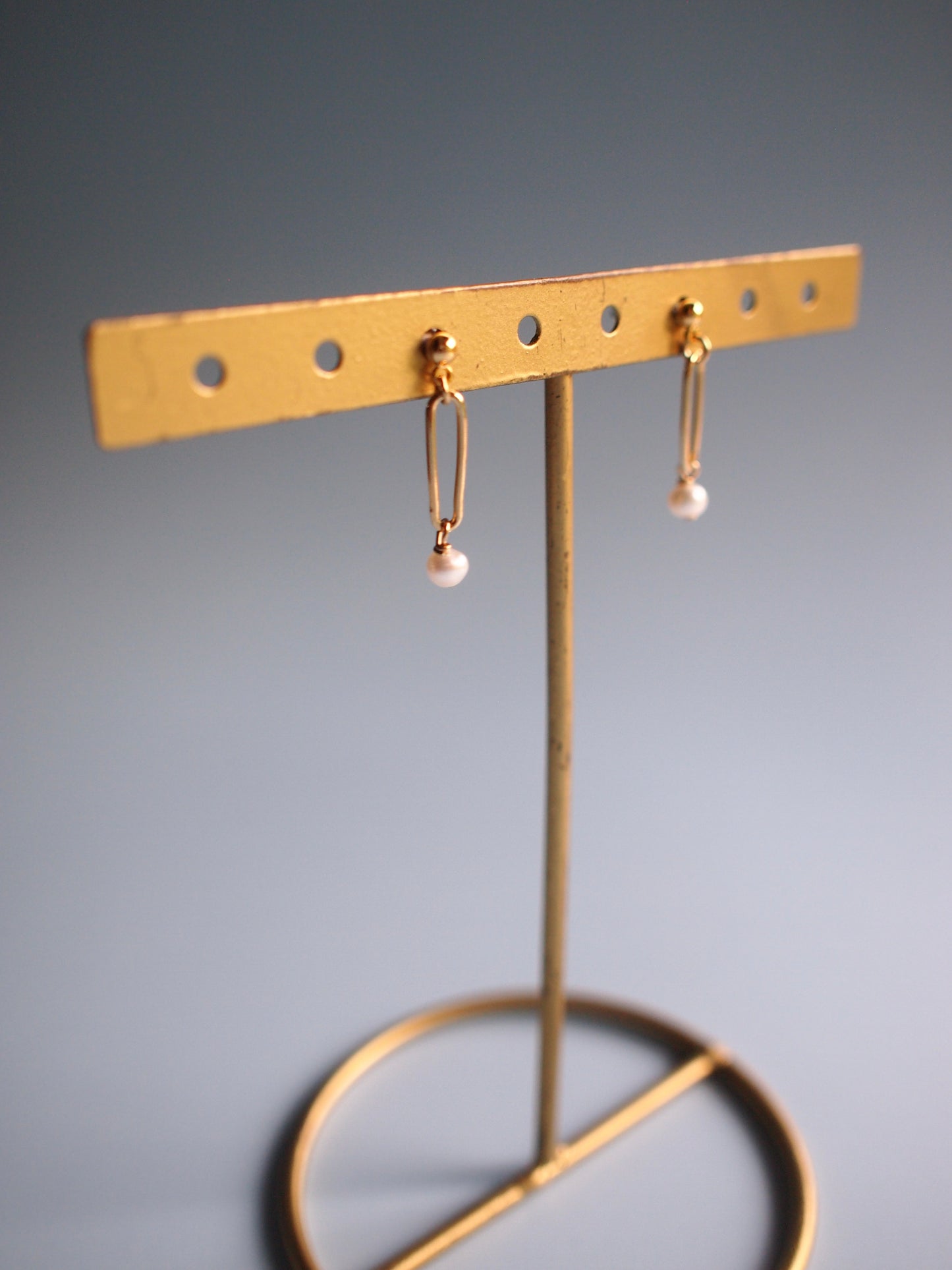 Daily Luxe_CHUNKY simple baby pearl _Goldピアス・イヤリング