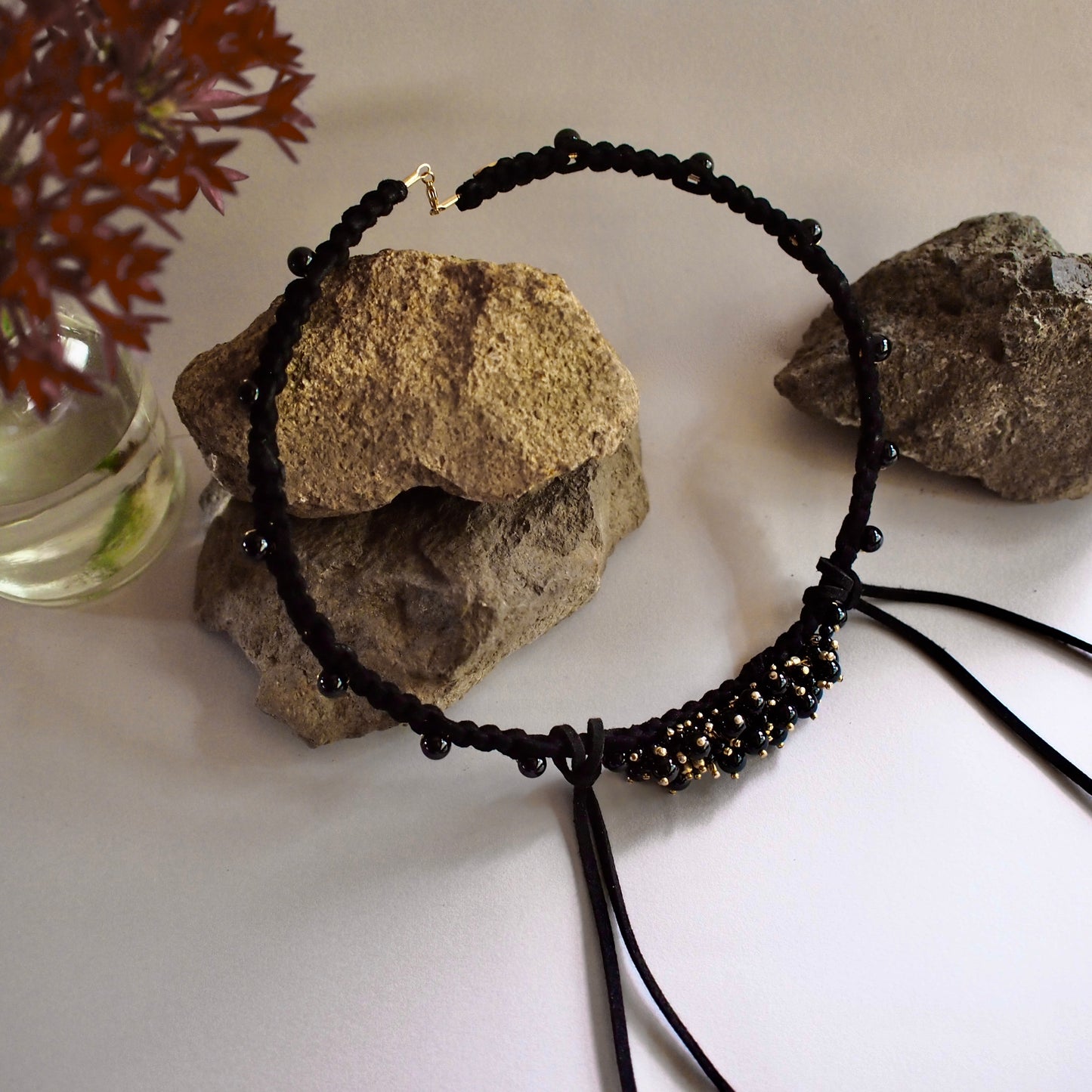 CHELSEA WIRE NECKLACE_BLACK