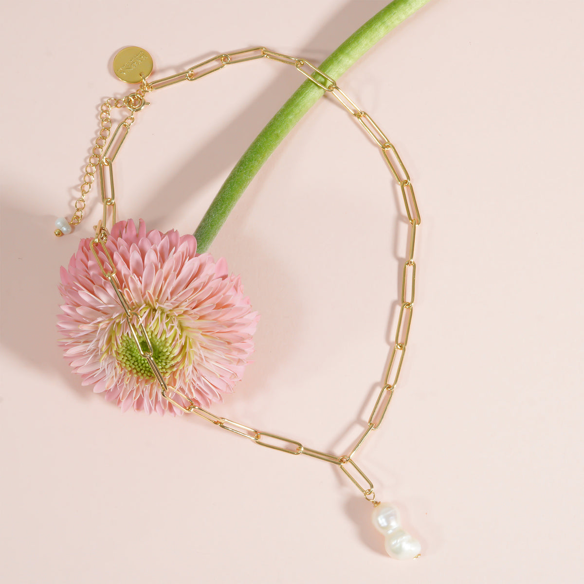 CANDY TWIN PEARL NECKLACE – R Y O N A S O N G